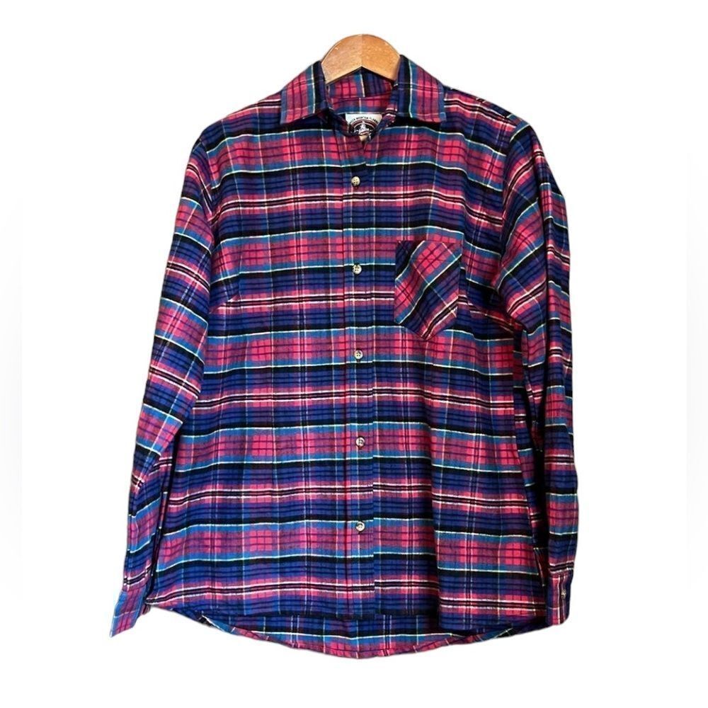 Green mountain flannel womens button down shirt.